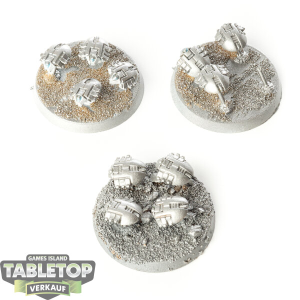 Necrons - 3 Canoptek Scarabs klassisch - grundiert