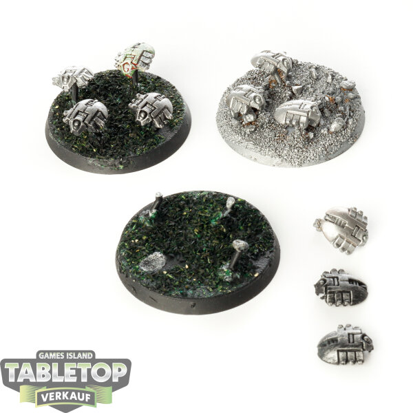 Necrons - 3 Canoptek Scarabs klassisch - teilweise bemalt