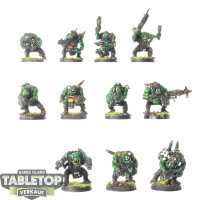 Orks - 11 x Ork Boyz - bemalt