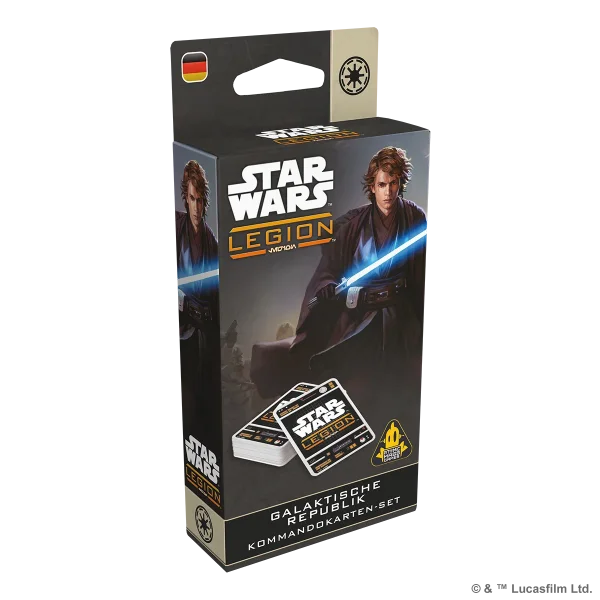 Star Wars: Legion - Galaktische Republik Kommandokarten-Set - German