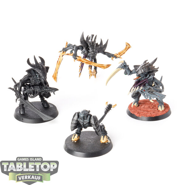 Tyraniden - 3x Tyranid Warriors - teilweise bemalt