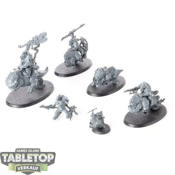 Orks - 3x Squighog Boyz - unbemalt