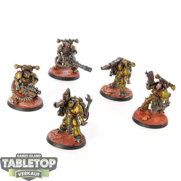 Chaos Space Marines - 5 Havocs - teilweise bemalt