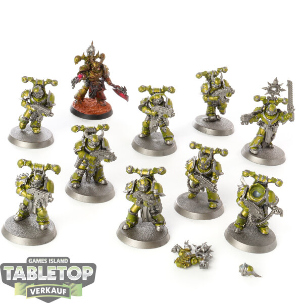 Chaos Space Marines - 10 Legionaries - bemalt