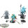 Thousand Sons - 3 Exalted Sorcerers - teilweise bemalt