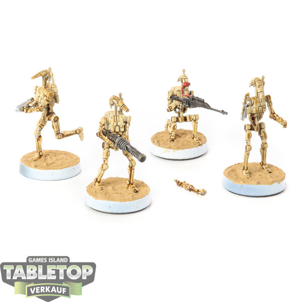 Separatisten Allianz - 4 B1 Battle Droids Upgrade - teilweise bemalt
