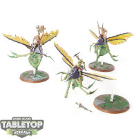 Maggotkin of Nurgle - 3 Plague Drones - bemalt