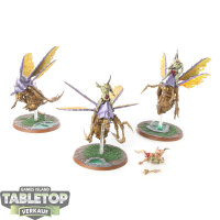 Maggotkin of Nurgle - 3 Plague Drones - teilweise bemalt