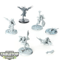 Space Wolves - 5x Wulfen - teilweise bemalt