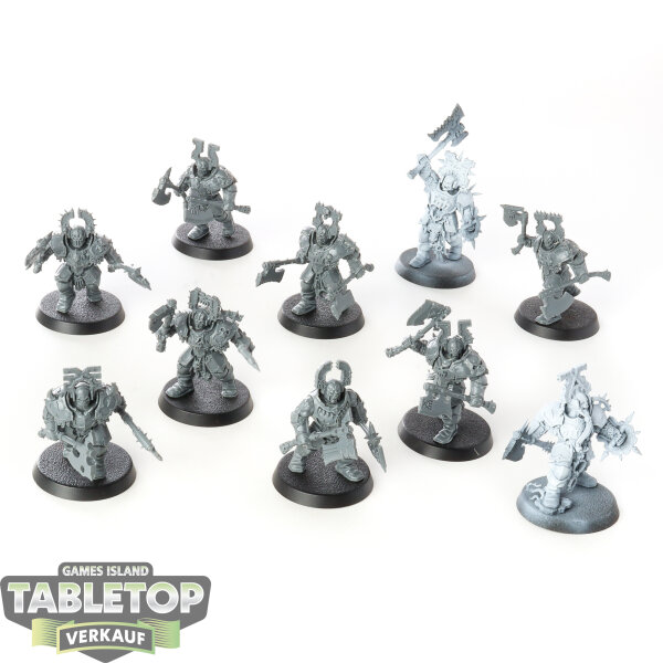 Blades of Khorne - 10 x Blood Warriors - teilweise bemalt