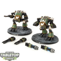 Legion Imperiales - 2 x Warhound Scout Titans - bemalt