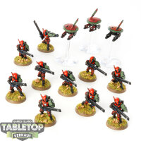 Tau Empire - 10 x Fire Warriors Strike Team - bemalt
