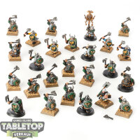 Dwarfen Mountain Holds - 25 x Dwarf Warriors - bemalt