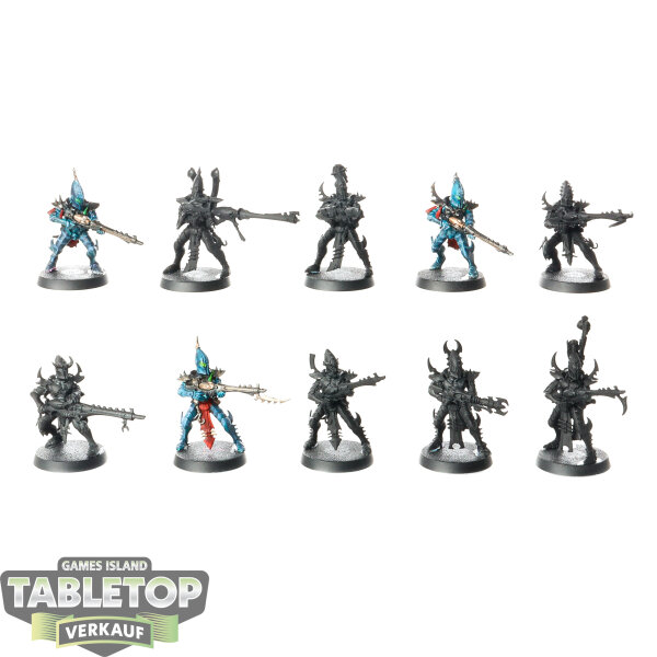 Drukhari - 10x Kabalite Warriors - teilweise bemalt