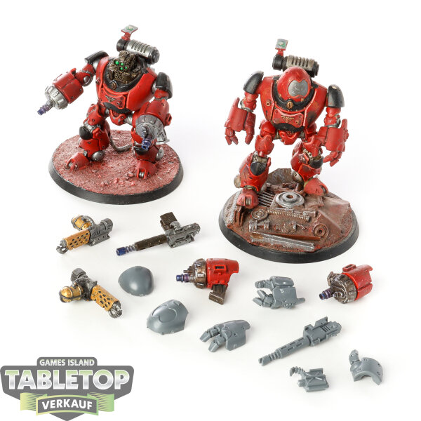 Adeptus Mechanicus - 2x Kastelan Robots - teilweise bemalt