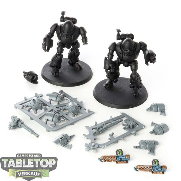 Adeptus Mechanicus - 2x Kastelan Robots - teilweise bemalt