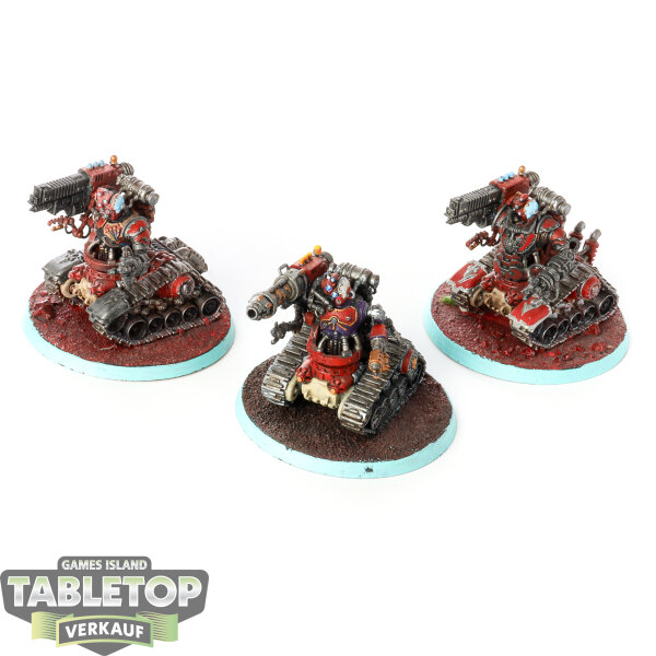 Adeptus Mechanicus - 3x Kataphron Destroyers - bemalt