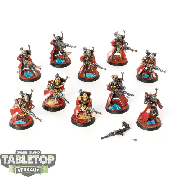 Adeptus Mechanicus - 10x Skitarii Vanguard - bemalt