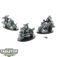 Chaos Space Marines - 3x Chaos Bikers - unbemalt