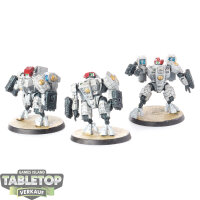 Tau Empire - 3x XV8 Crisis Battlesuit Team - teilweise...