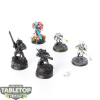 Tau Empire - 5x Fire Warriors Strike Team - teilweise bemalt