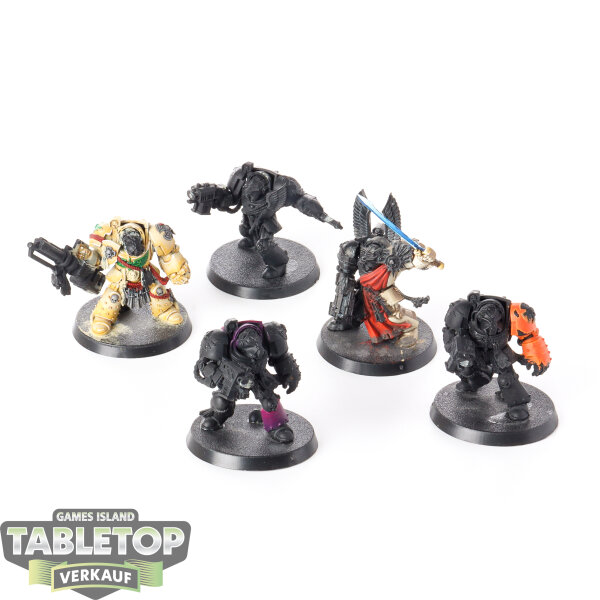 Dark Angels - 5x Deathwing Terminators - teilweise bemalt