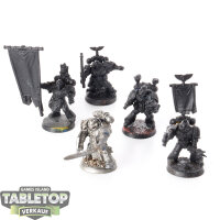 Space Marines - 5x Space Marine Command Squad - grundiert