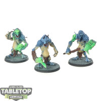 Gloomspite Gitz - 3x Rockgut Troggoths - bemalt