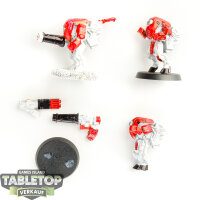 Tau Empire - 3 x Stealth Battlesuits - teilweise bemalt