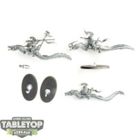 Idoneth Deepkin - 3 x Akhelian Morrsarr Guard - unbemalt