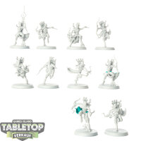 Idoneth Deepkin - 10 x Namarti Reavers - teilweise bemalt