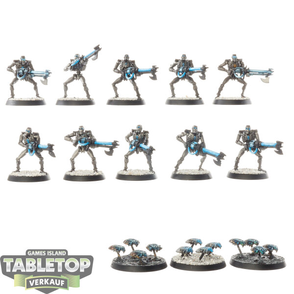 Necrons - 10 x Necron Warriors klassisch - bemalt