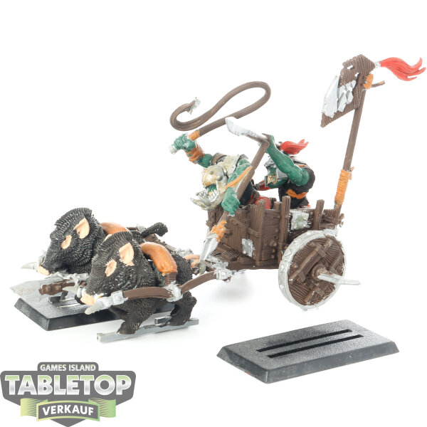 Orc & Goblin Tribes - Orc Boar Chariots - bemalt