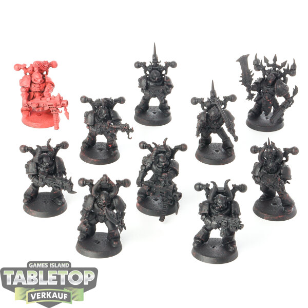 Chaos Space Marines - 10x  Chaos Space Marines - grundiert