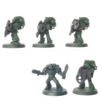 Space Marines - 5x Devastator Squad - teilweise bemalt