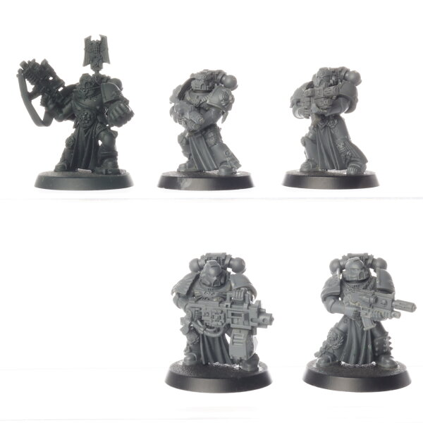 Space Marines - 5x Sternguard Veterans klassisch - teilweise bemalt