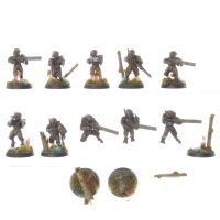 Tau Empire - 10 Fire Warriors Strike Team - bemalt