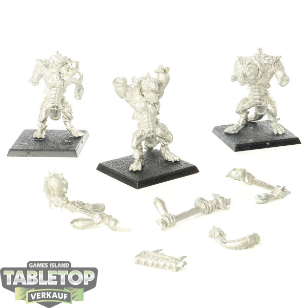 Lizardmen - 3 x Kroxigor klassisch - unbemalt