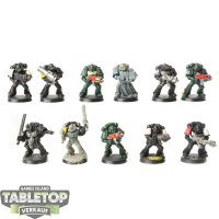 Deathwatch - 11x Tactical Squad - teilweise bemalt