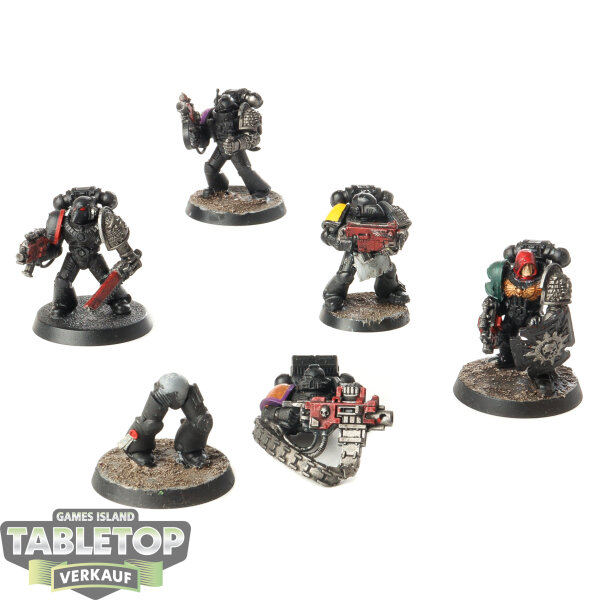 Deathwatch - 5x Veterans - teilweise bemalt