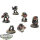 Deathwatch - 5x Veterans - teilweise bemalt