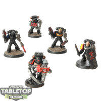 Deathwatch - 5x Veterans - teilweise bemalt