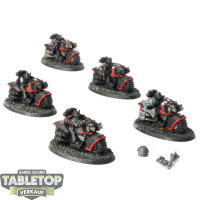 Deathwatch - 5 Biker - teilweise bemalt