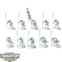 Seraphon - 10x Saurus Warriors - grundiert
