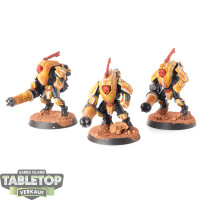Tau Empire - 3x Stealth Battlesuits - bemalt