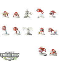Gloomspite Gitz - 12 x Squig Herd - teilweise bemalt