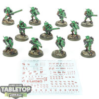 Tau Empire - 10 Fire Warriors Strike Team - teilweise bemalt