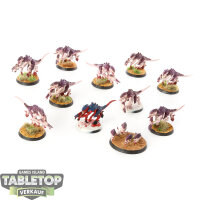 Tyraniden - 10x Termagants - teilweise bemalt