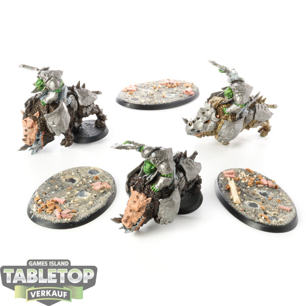 Orruk Warclans - 3x Gore-gruntas - bemalt