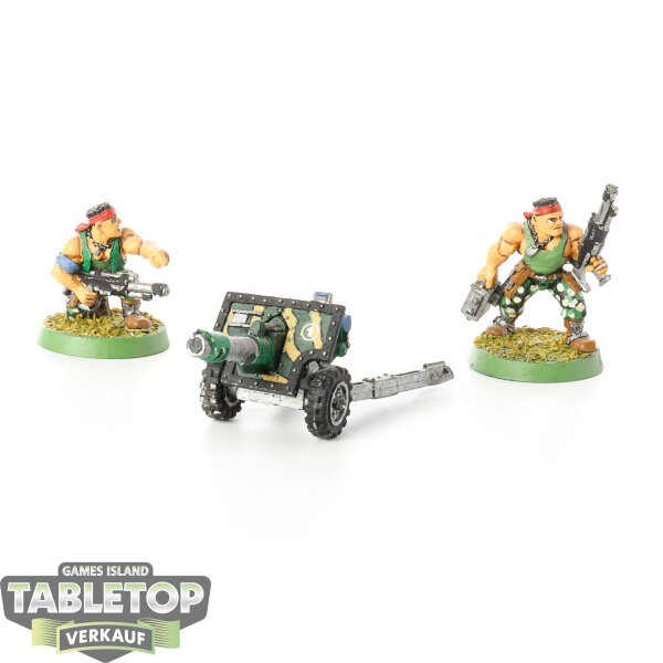 Astra Militarum - Catachan Jungle Fighters Lascannon klassisch - bemalt